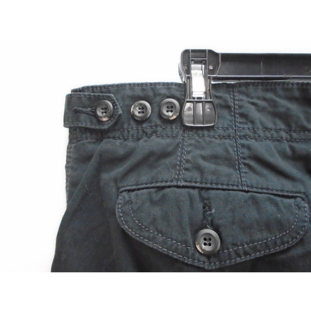 Vintage Ralph Lauren Women Size 14 Cargo Capri Black Pants Adjustable Hong Kong - Picture 10 of 12